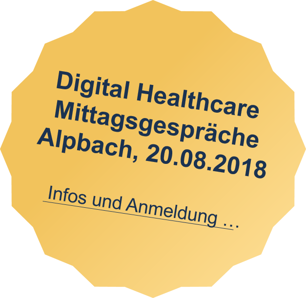 Digital Healthcare - Mittagsgespräche in Alpbach